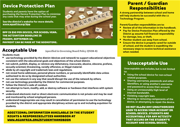 School Device Information flyer, page 2